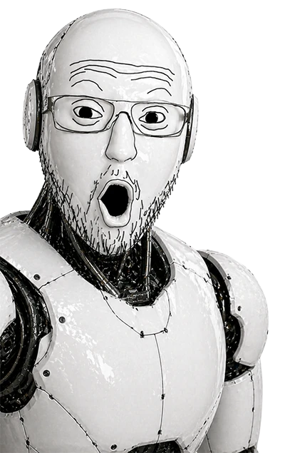 Reaction character illustration left
